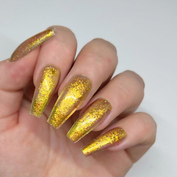 Metallic Gold Nail Flakes - Image 3