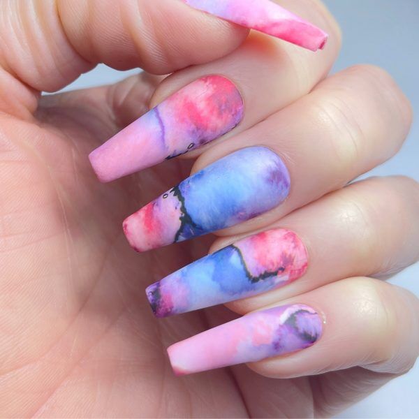 Lecenté Ink Spill Nail Art Foil