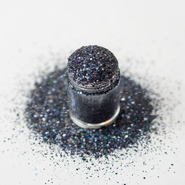 black holo multi glitz spill