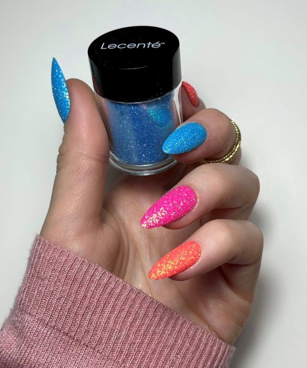 Teal Iridescent Nail Glitter - Image 3