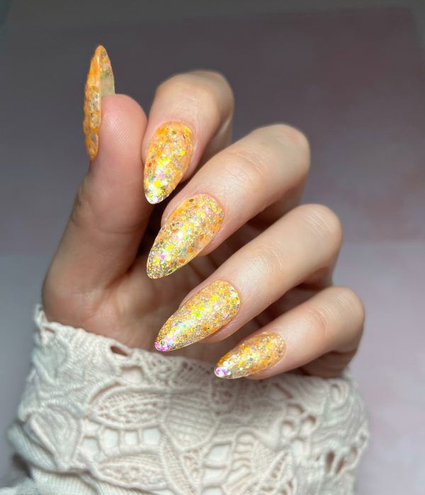 Candy Corn Multi Glitz Nail Glitter - Image 3