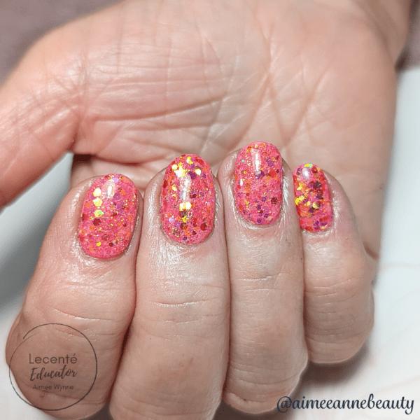 pink multi glitz glitter