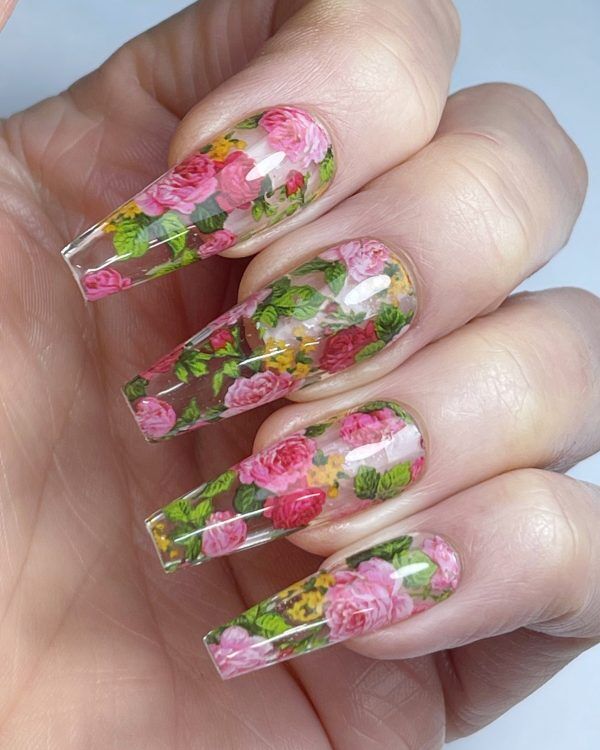 Lecenté Rose Bush Nail Art Foil