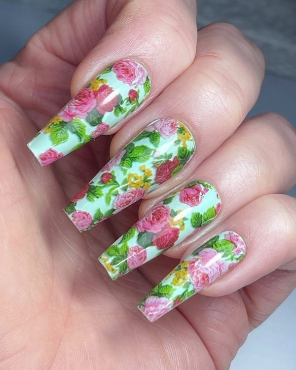 Lecenté Rose Bush Nail Art Foil