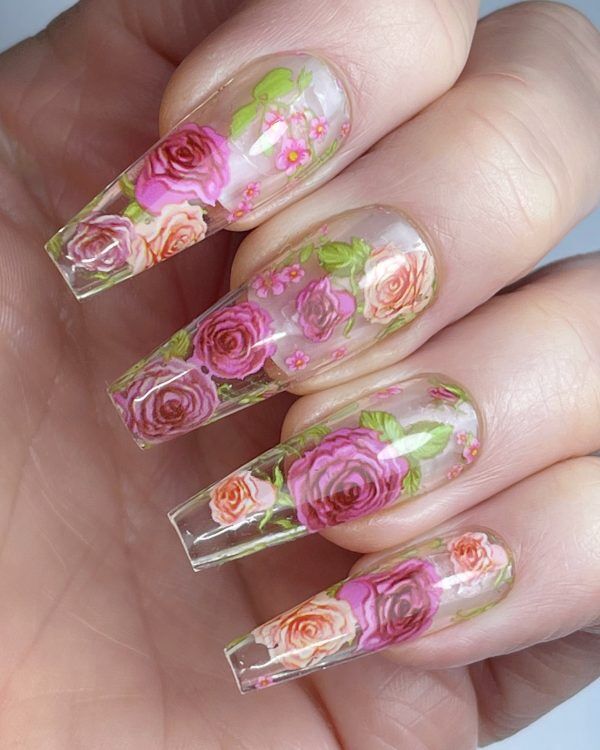 Lecenté Floral Nail Art Foil