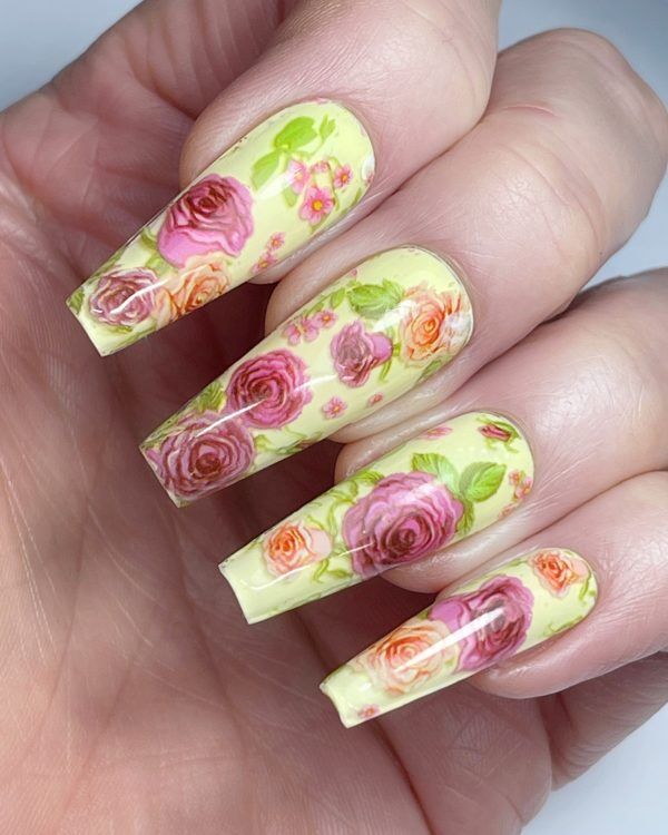 Lecenté Floral Nail Art Foil