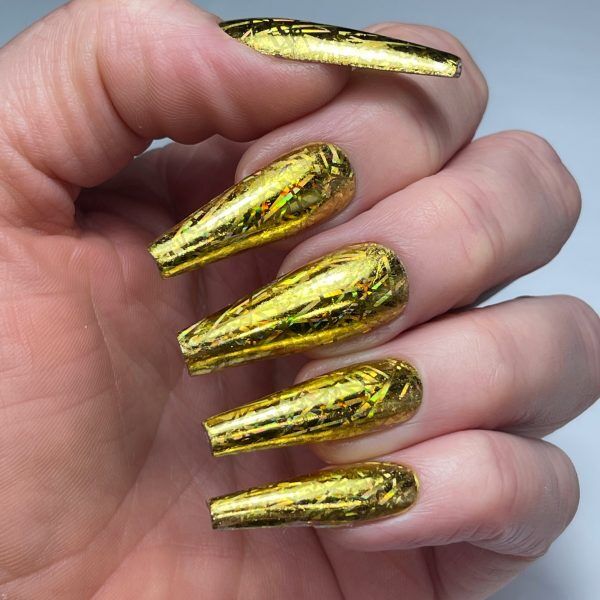 Gold Spangle Nail Art Foil