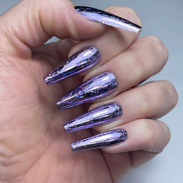 Lilac Spangle Nail Art Foil