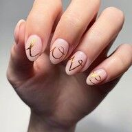 valentines nail art