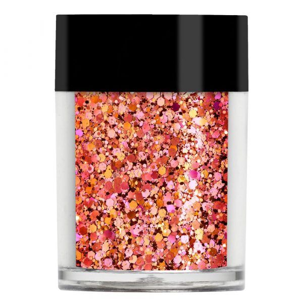 Coral Chunky Nail Glitter