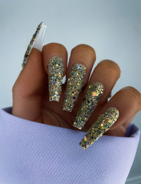 Smoky Quartz Multi Glitz Nail Glitter - Image 3