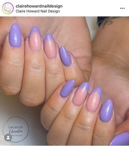 purple nails by Claire Howard
