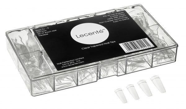 Clear Tapered Nail Tips (550pcs) - Image 2