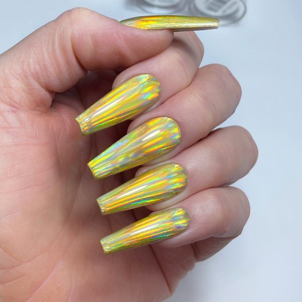 Gold Holographic Nail Art Foil