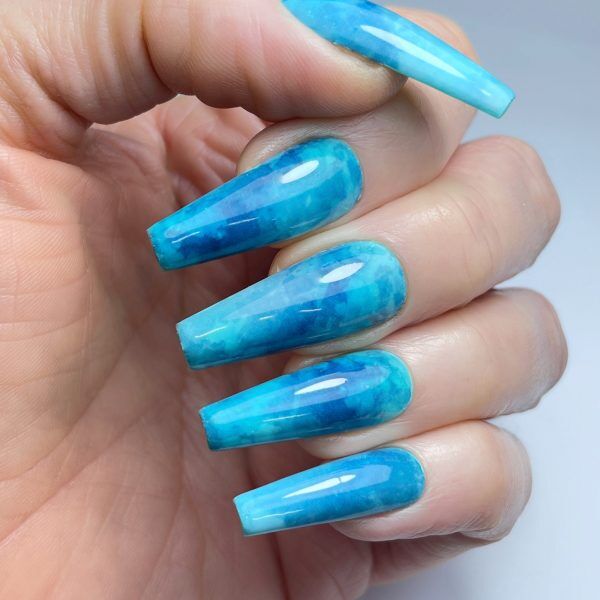 Ocean Watercolour Nail Art Foil