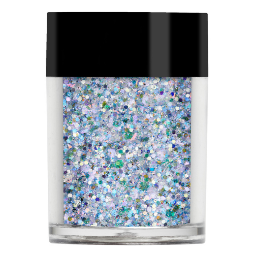 pale blue glitter